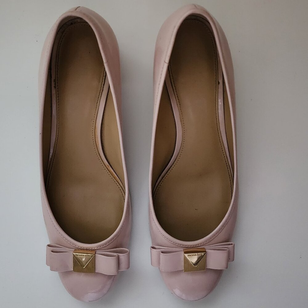 Michael Kors Blush Pink Bow Ballet Flats